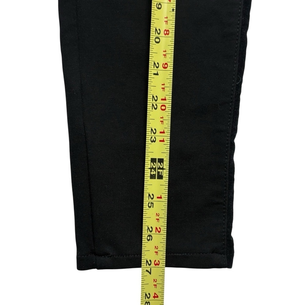 Hudson Amory Super Skinny Black Ankle Jeans Size 27 Velvet Contrast Stripes - Picture 9 of 13